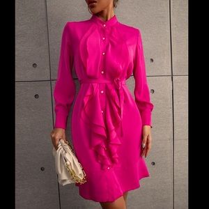 **NEW** Fuchsia long sleeve dress